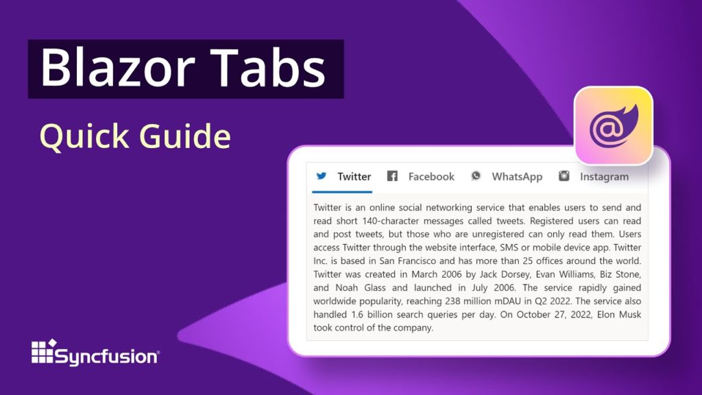 Blazor Tabs: The Ultimate Feature Walkthrough